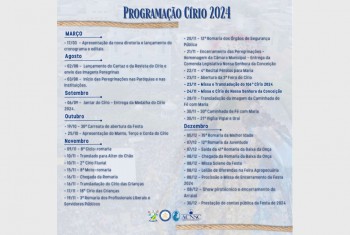 Programação do Círio da Conceição 2024 é apresentado em Missa na Catedral Metropolitana de Santarém